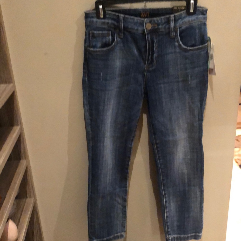 Kut from the kloth crop straight leg jeans size 2